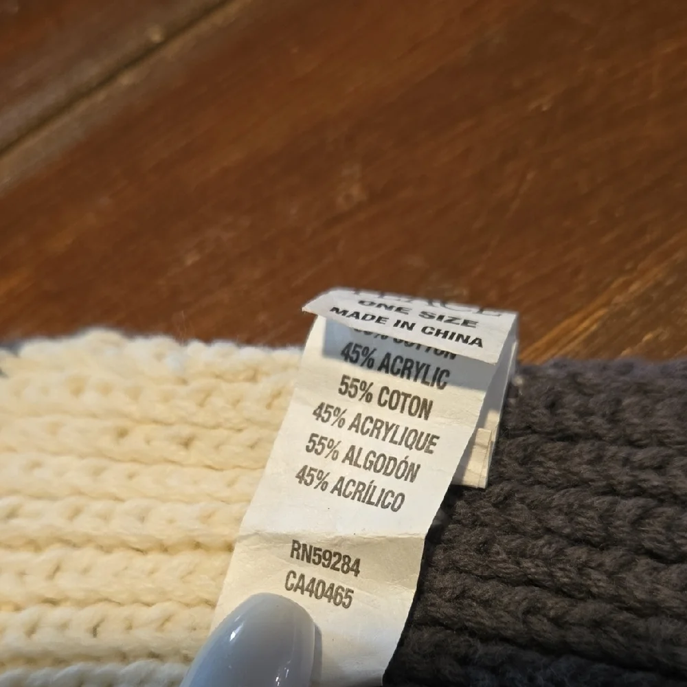 The Children's Place Gray and Cream Striped Socks